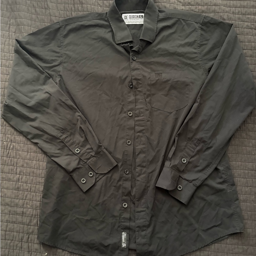 DIXXON Co. Performance Bamboo Series Button Up Shirt Black Size L